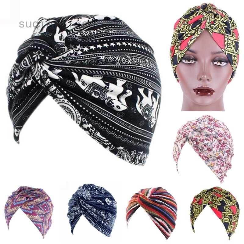 1Pcs Women Scarf Girls Hair Chie Knot Heart Heads Elastic Twist Turban Headwrap,8
