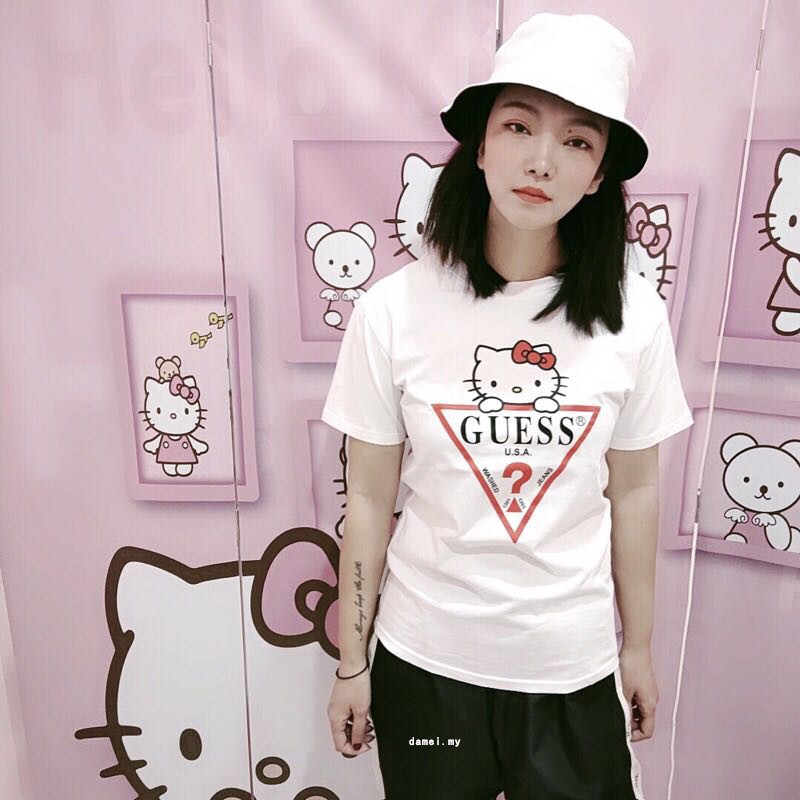 guess hello kitty tee