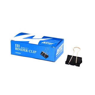 Astar No.111 - 25mm Binder Clip (Box of 12pcs) Double Clip Black Paper ...