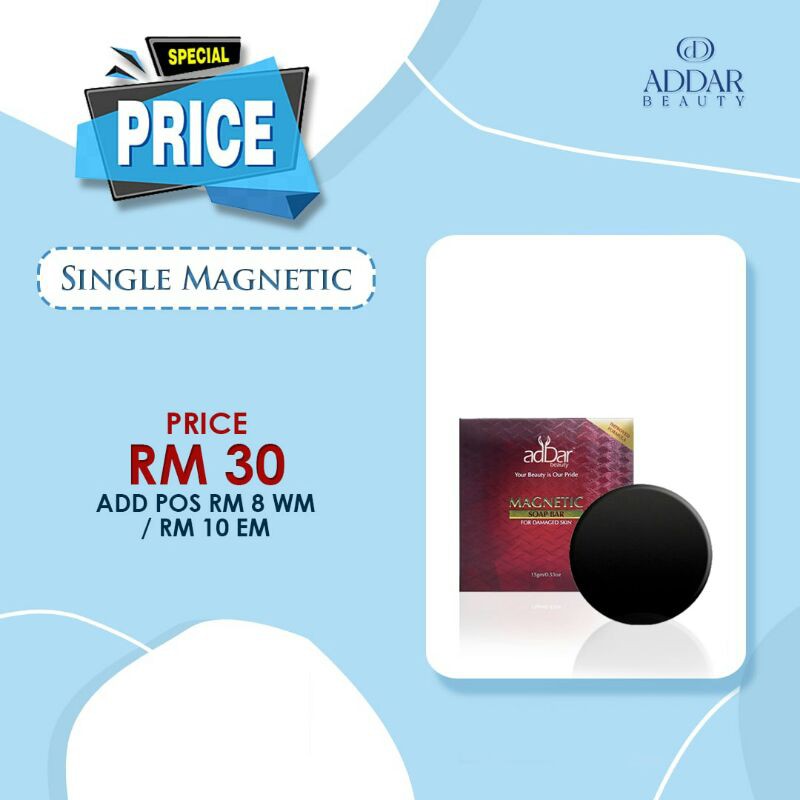 ORIGINAL 1 Sabun Magnetic 15g Addar Beauty | Shopee Malaysia