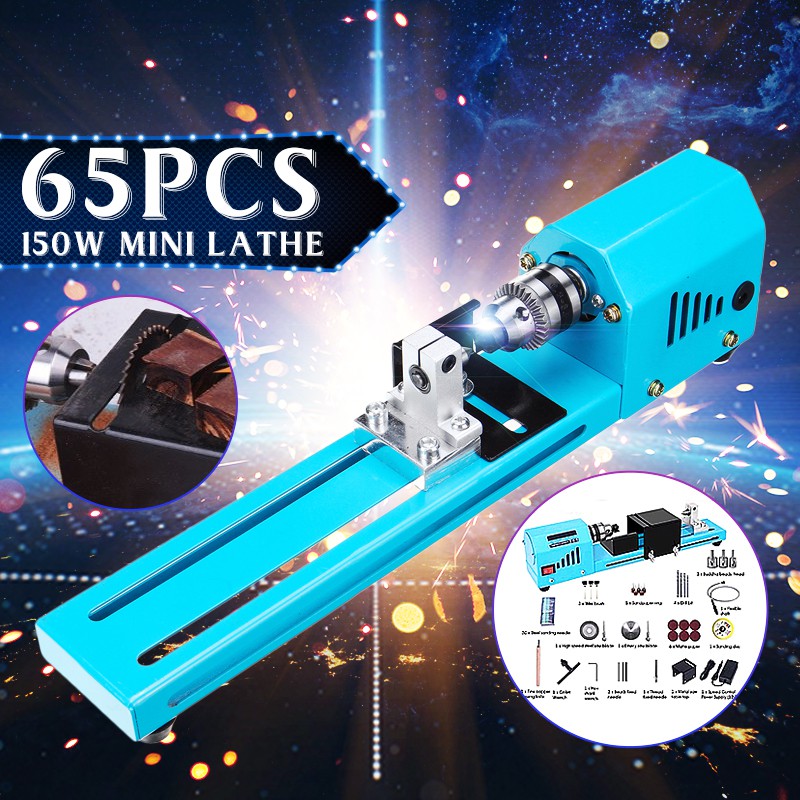 Full Set 150W 7000RPM 1224VDC Mini Lathe Beads Machine Woodworking DIY