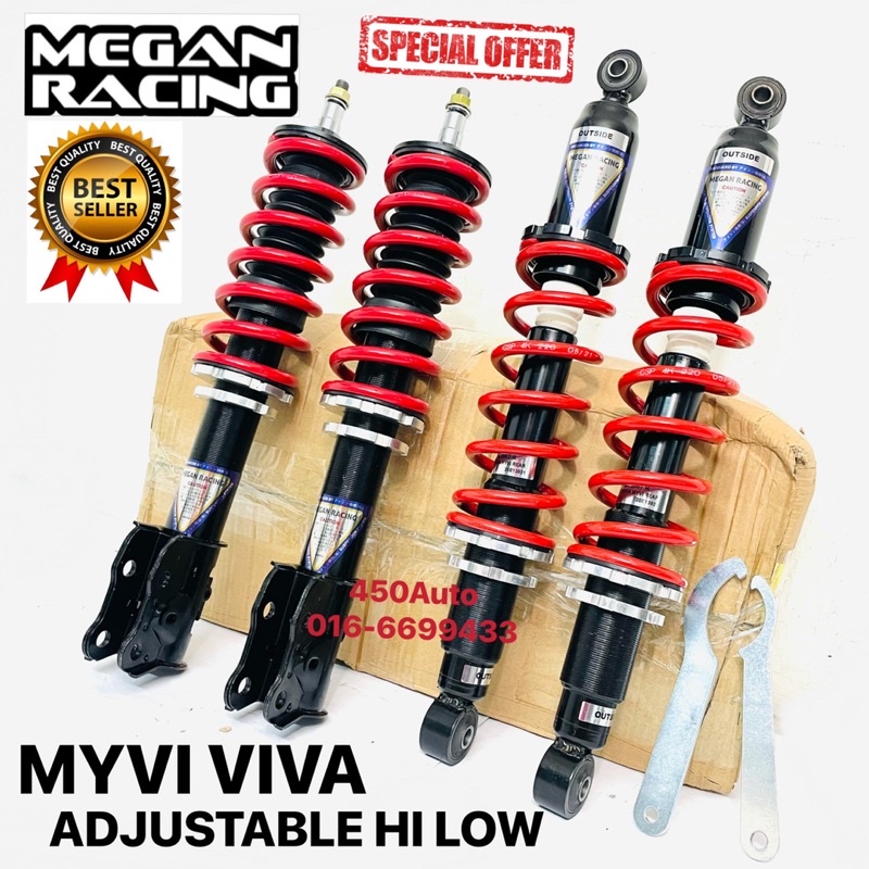 MYVI VIVA KELISA KENARI KANCIL SAGA ISWARA WIRA WAJA GEN2 PERSONA ADJUSTABLE ABSORBER HI LOW