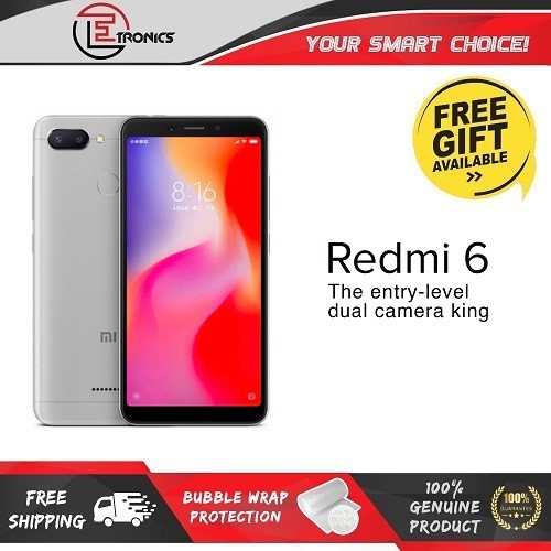 Xiaomi Redmi 6 (3GB+32GB Rom)-Xiaomi Malaysia Set 