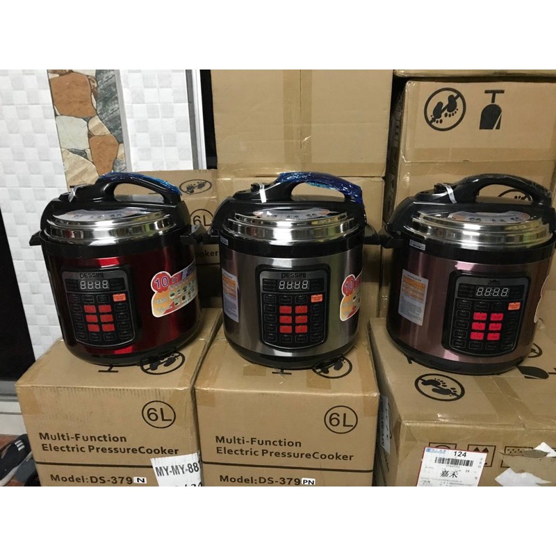 Ready stock 🇲🇾 NEW DESIGN DESSINI PRESSURE COOKER 6 & 8 LITRE