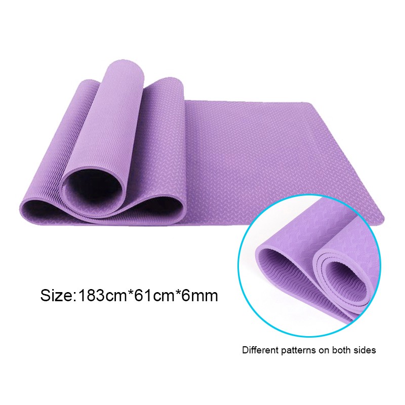 [Local Seller] YOGA MAT NBR Non-Slip Mat Aerobic Home Workout GYM Fitness Exerciser EXTRA THICK FREE STRAP PACKAGE+ Gift