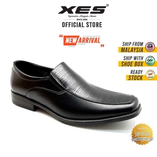 XES Men BSMCXH06 Formal Work Shoes (Black)