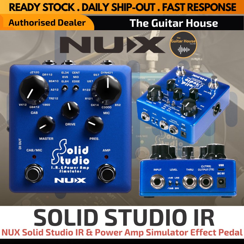 NUX Solid Studio IR & Power Amp Simulator Effect Pedal Verdugo Series