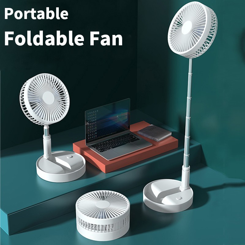 Portable Fan, Stand Fan, Table Fan,Floor Fan, Outdoor Fordable Fan USB Rechargeable 3600 mAh Up to 10 Hours