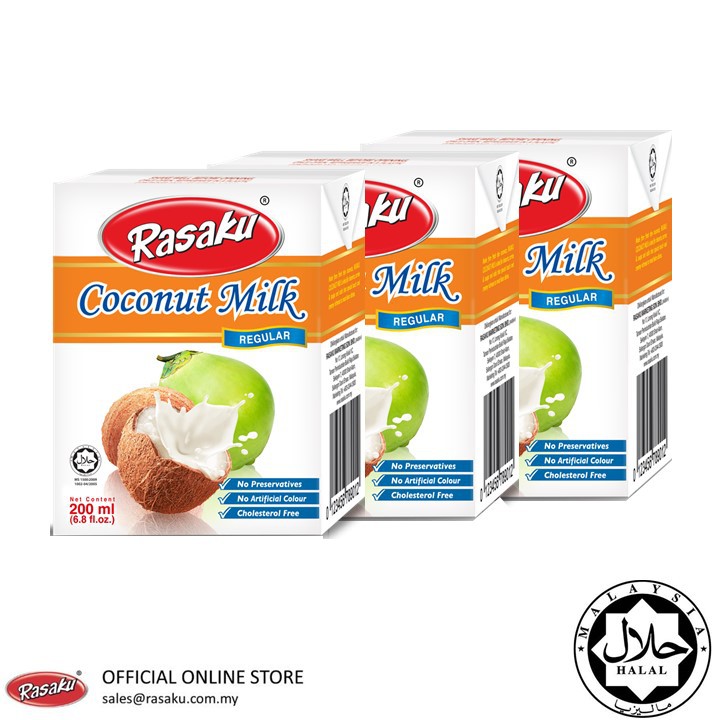 RASAKU Coconut Milk 17 Original/ Santan Asli 200ml (Bundle/3 Unit