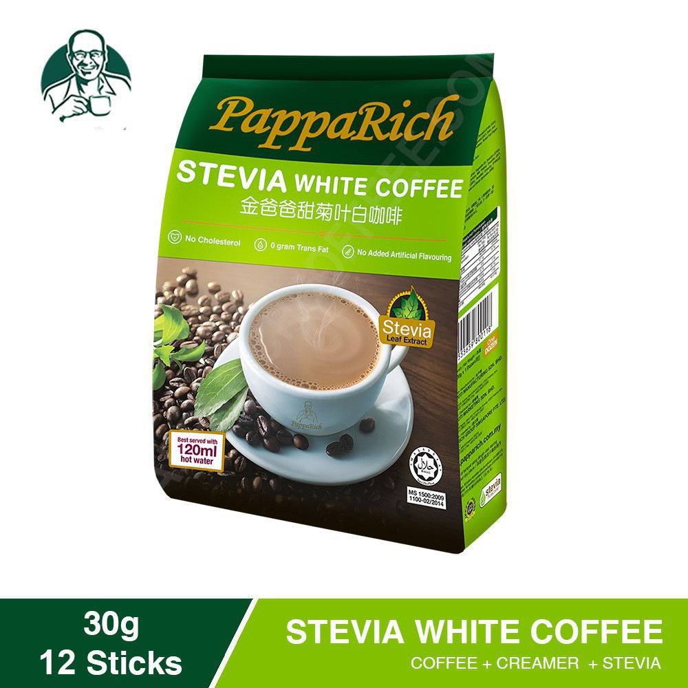Papparich Stevia White Coffee (30g x 12's) Shopee Malaysia
