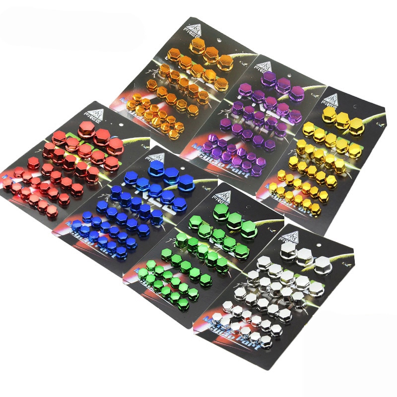 30p Motorcycle Screw Nut Bolt Cap Cover Decoration Centro