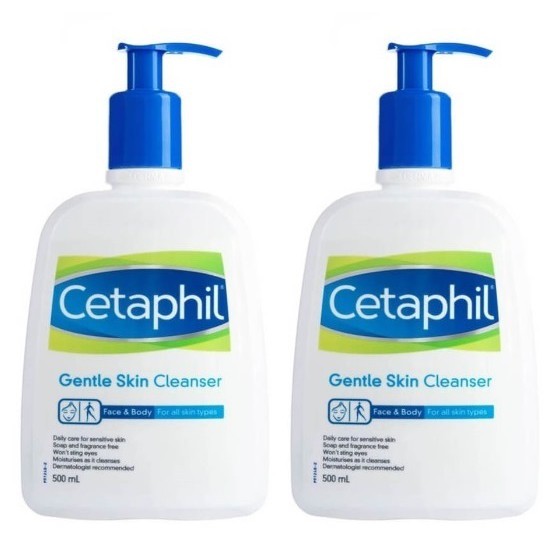 Cetaphil Gentle Skin Cleanser 500mL x2 (TwinPack) | Shopee Malaysia