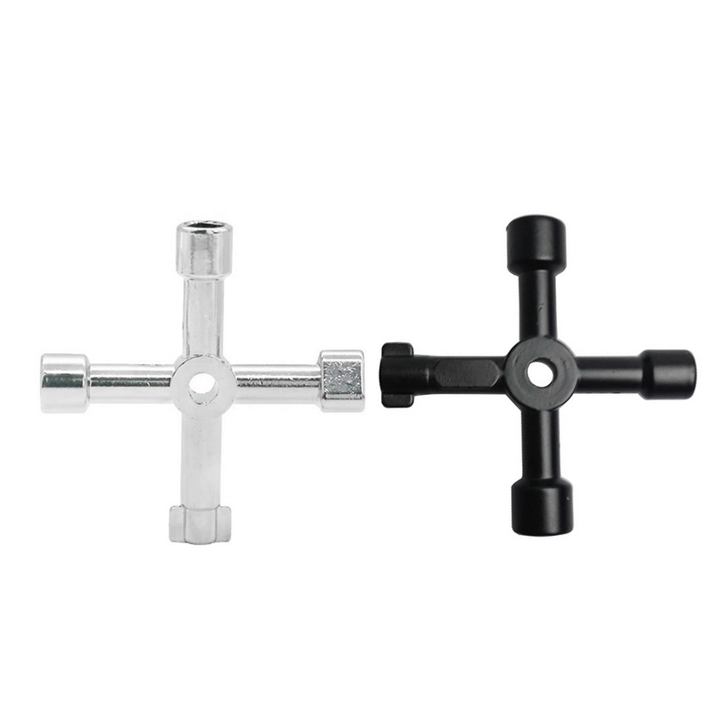 Multi Reliable Multifunction 4 Ways Universal Triangle Wrench Key Plumber Keys Gas Electric Meter Cabinets Bleed Radi... - Image 4