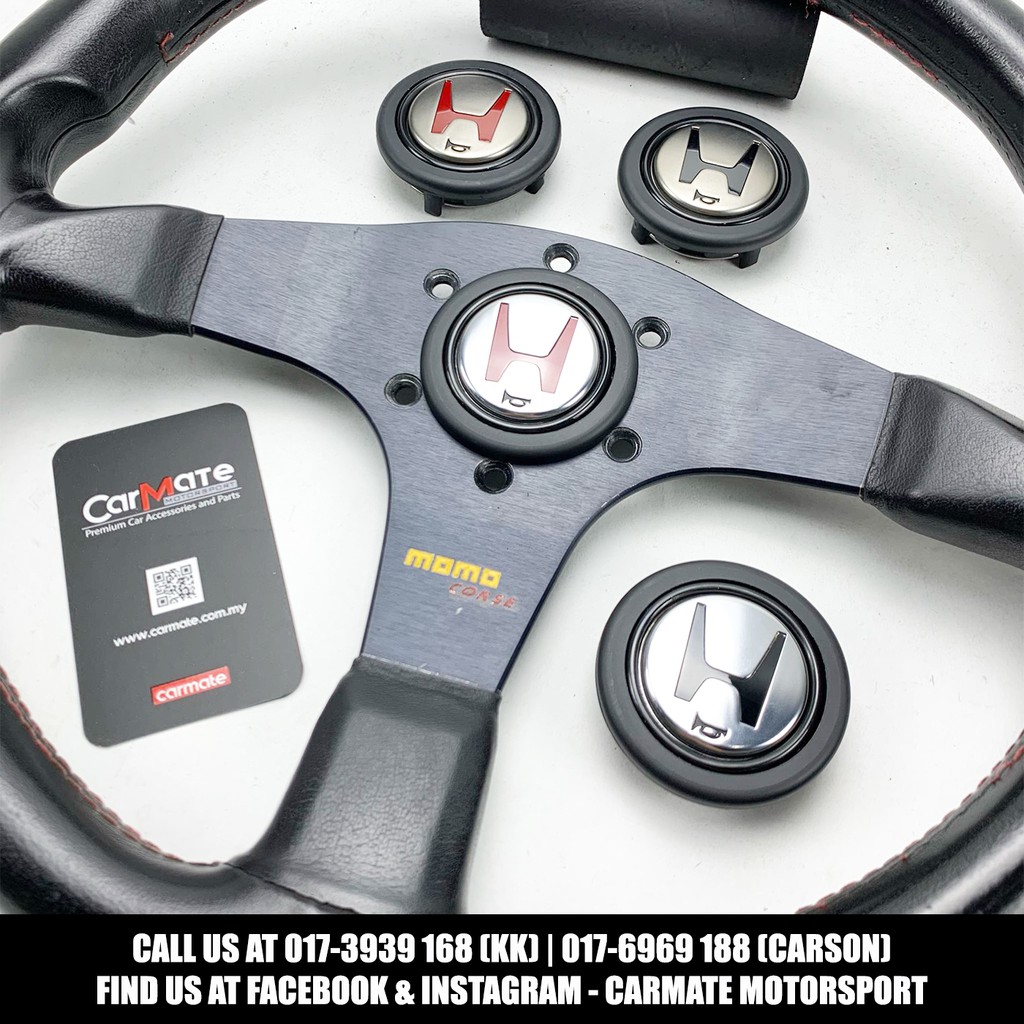 High Quality Honda Steering Wheel Horn Button Thailand Type R Nsx Hon Vtec Universal Stereng Typer Eg Ek Fd2r Dc5 Dc2 Shopee Malaysia