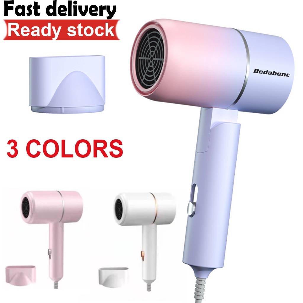 Hair Dryer Mini Hair Dryer 1000w Hair Dryer Foldable Fast Dry Strong Wind Hair Blower 3 Modes Portable Blower