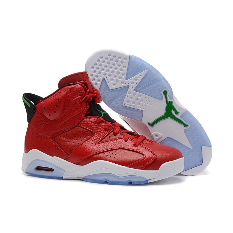 air jordan 6 white varsity red