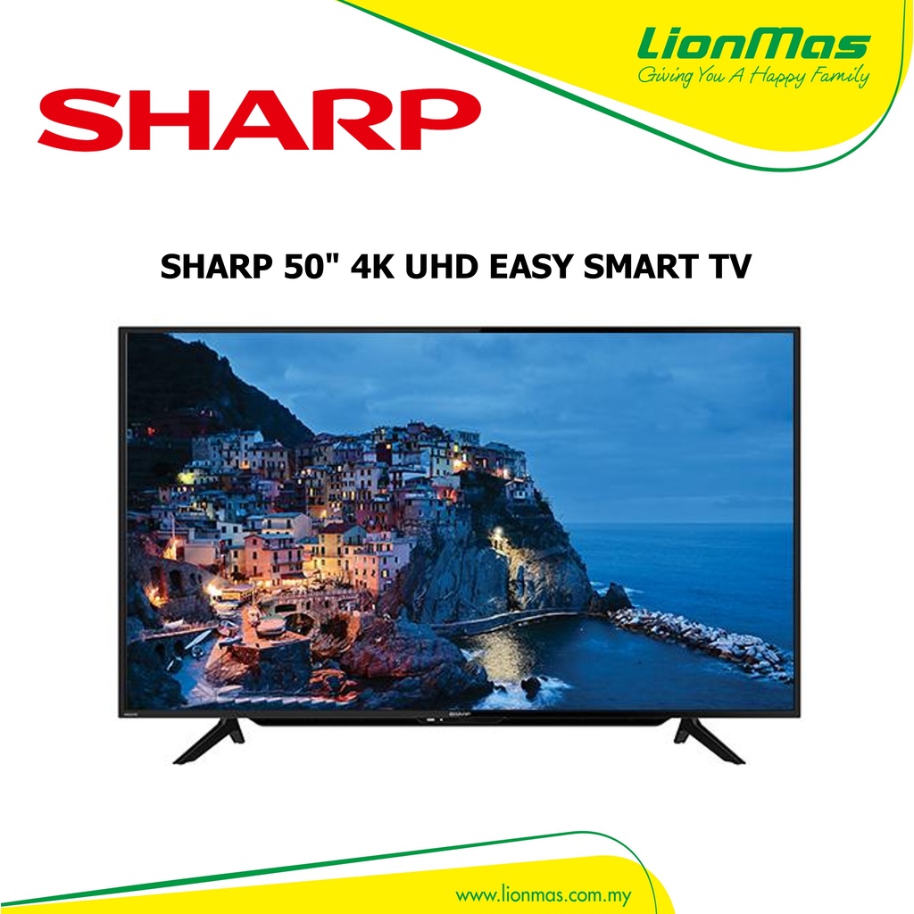 Sharp 50 Led 4k Uhd Easy Smart Tv Sha 4tc50ah8x Shopee Malaysia