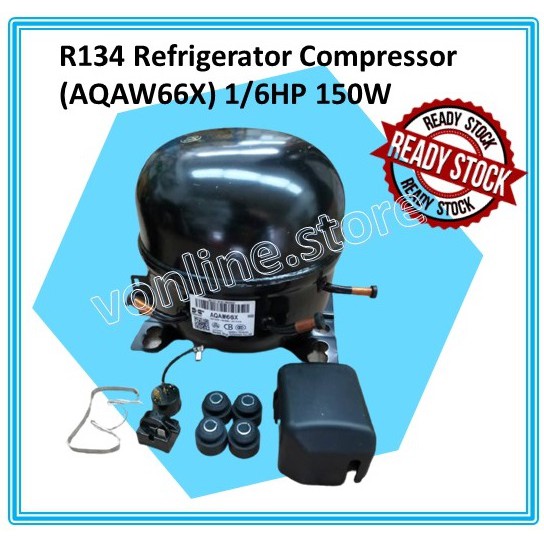R134 REFRIGERATION COMPRESSOR 1/6 HP, 1/5 HP, 1/4 HP, 1/3 HP, 3/8 HP, 1/2 HP