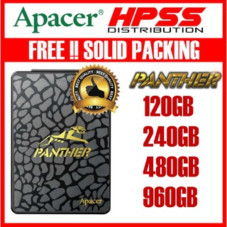APACER SSD AS340 AS350 120GB 240GB 256GB 480GB 512GB 960GB PANTHER 2.5” SATA III. SIMILAR TO AS350 SU650 A400 A55 BX500