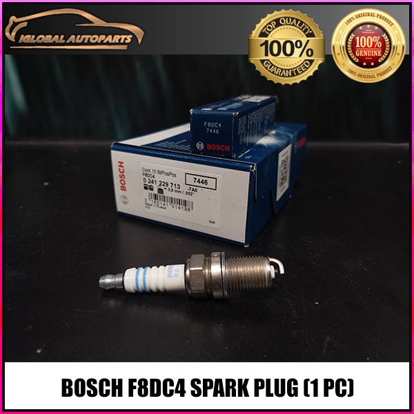(1 PC) BOSCH F8DC4 Spark Plug Mercedes Benz W124, W140, W202, W210