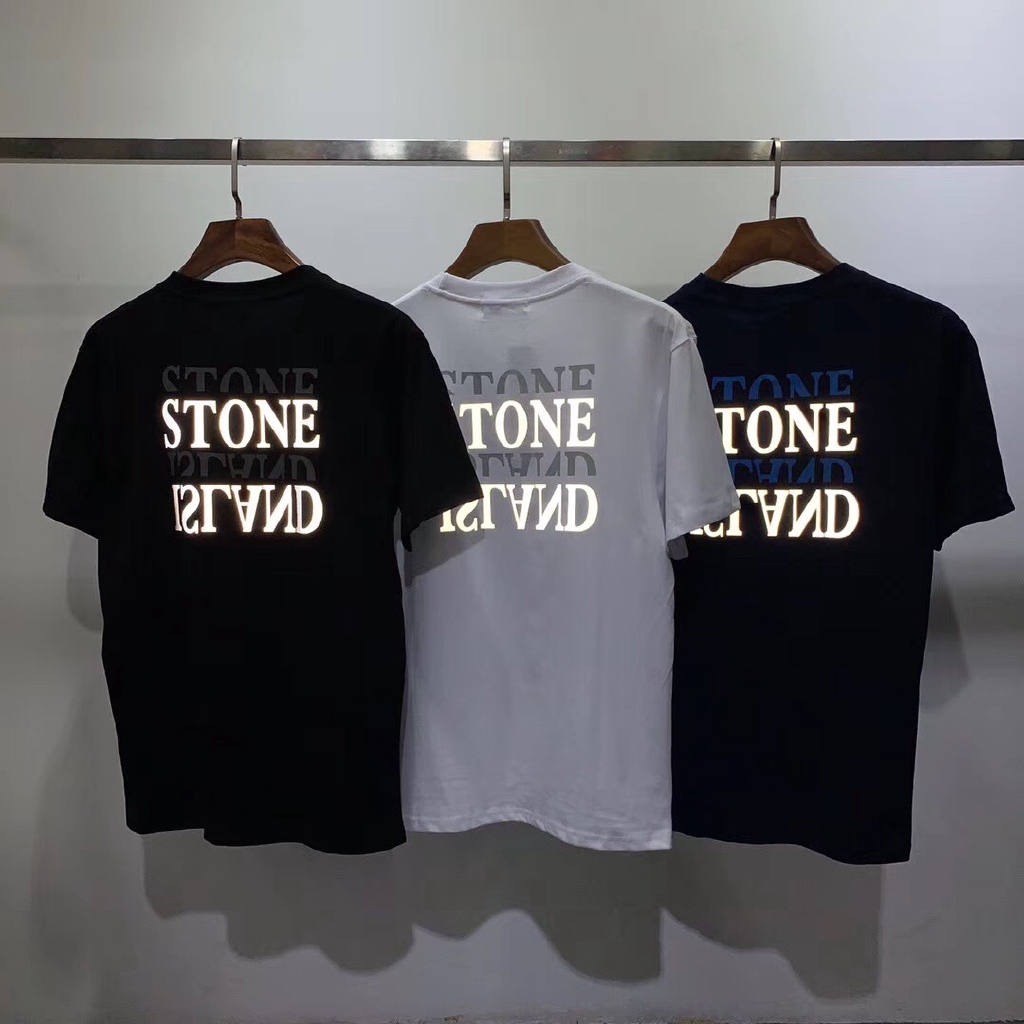 stone island reflective tee