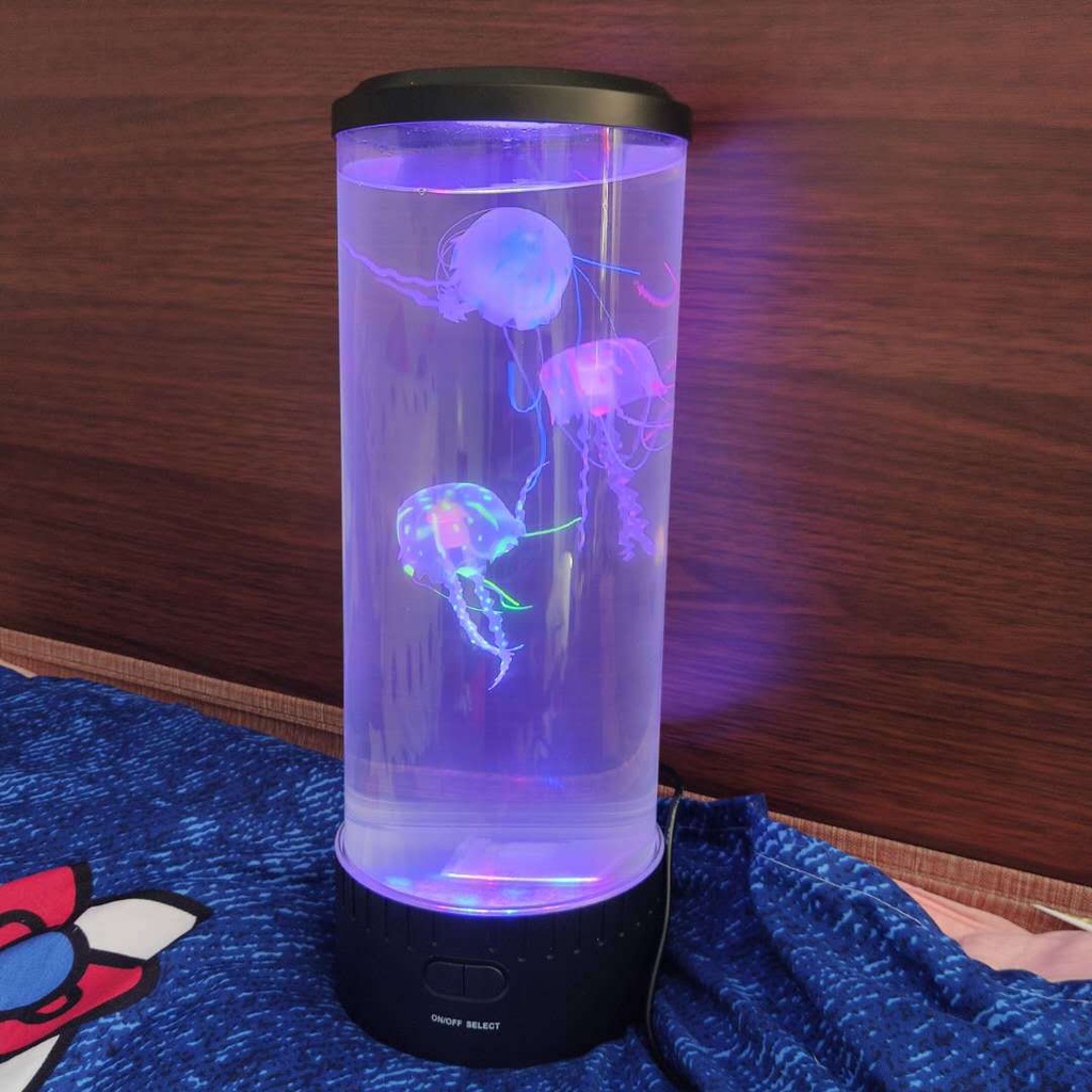 Jellyfish lamp aquarium volcano lamp, sea horse lamp, flashing jelly lamp, fish tank electronic lamp, LED colorful