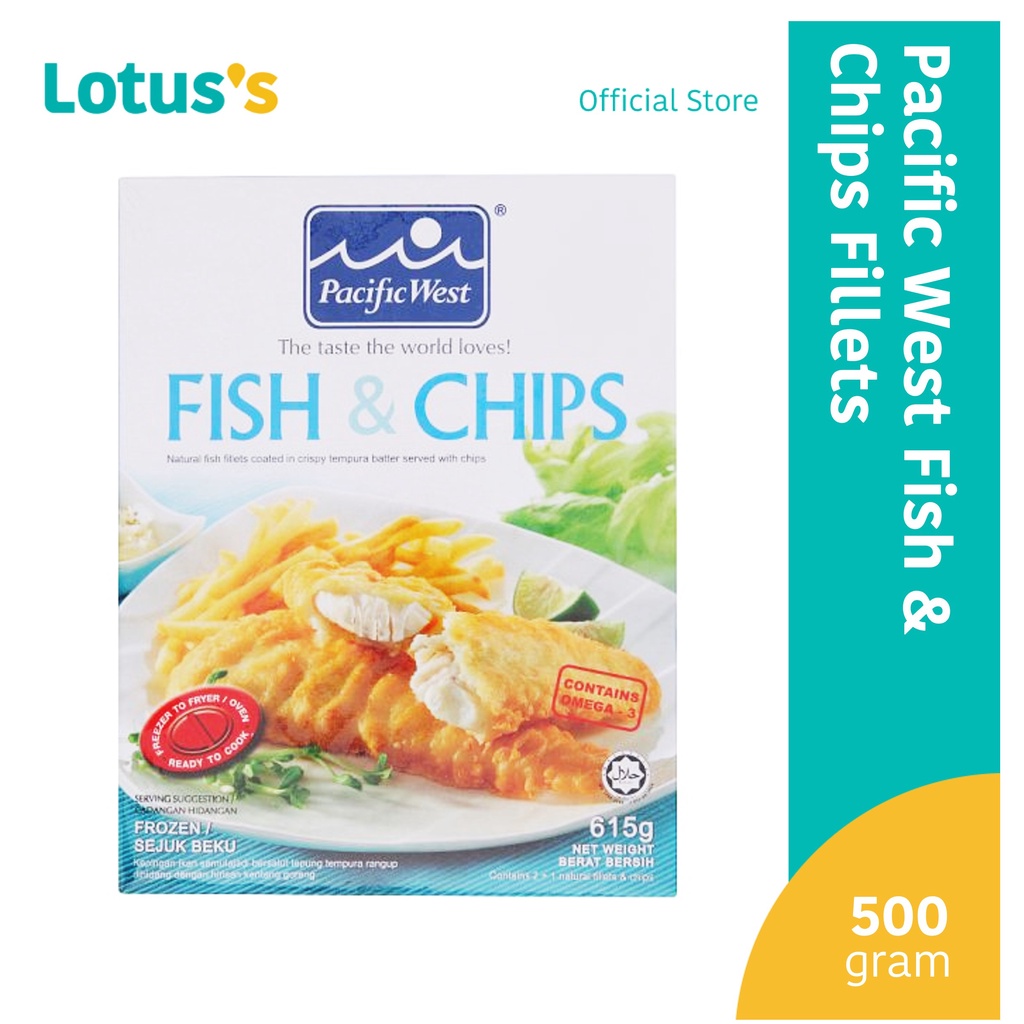 Pacific West Fish & Chips Fillets 500g | Shopee Malaysia