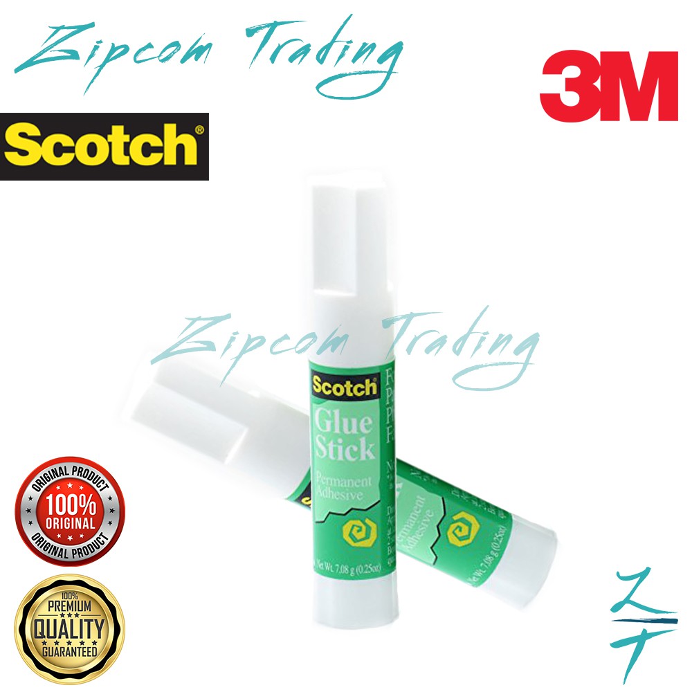 3M Scotch Permanent Adhesive Glue Stick 7g Value Pack 7G WHITE PGMall