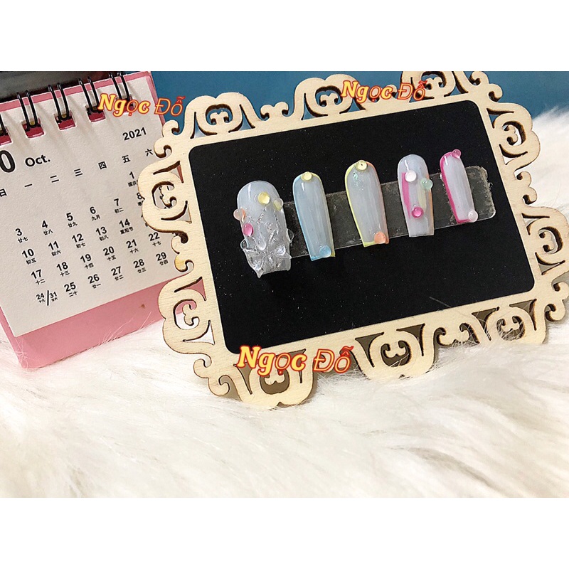 Nailbox/ RICE WATER NAIL MODEL IN MANY COLORS LIGHT AND PERSONALITY