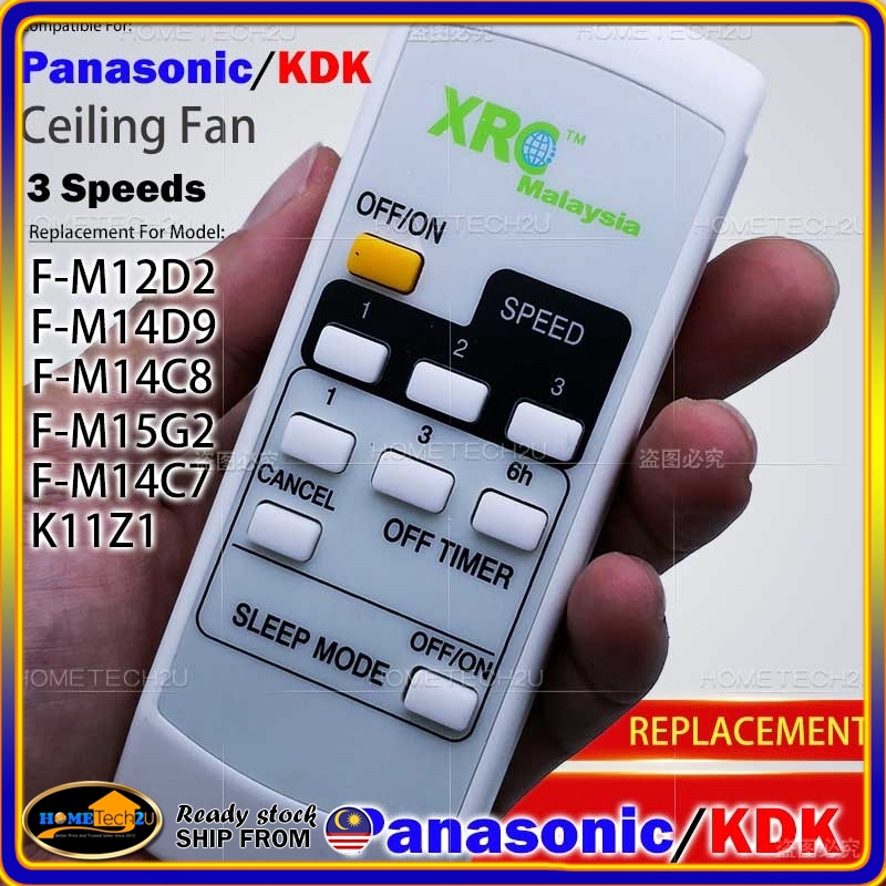 Oem Panasonic Kdk 3 Speeds Ceiling Fan Remote Control For F M12d2 F M14d9 F M14c8 F M15g2 F M14c7 K11z1