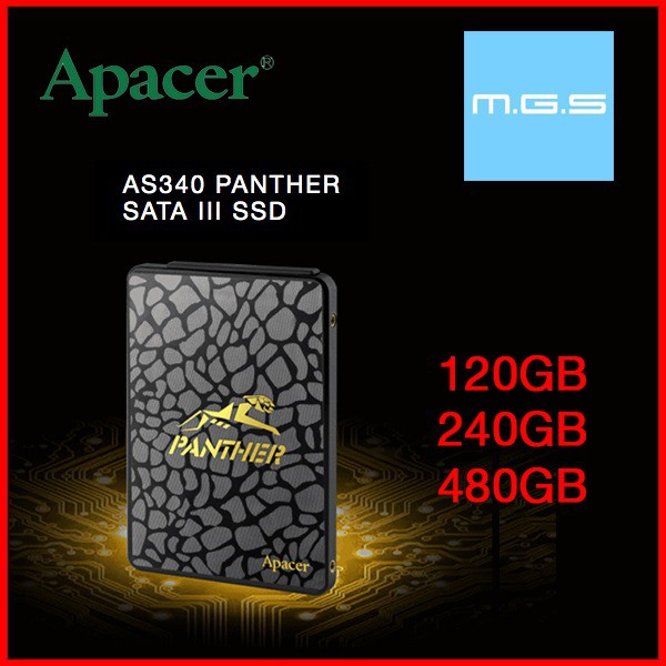 APACER AS340 120GB / 240GB / 480GB SSD A400 UV500 UV400 Shopee Malaysia