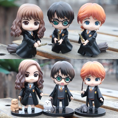 Harry Potter Figures (12pcs) Hermione Granger Ron Weasley Decorative Collectible Items Action Figurines