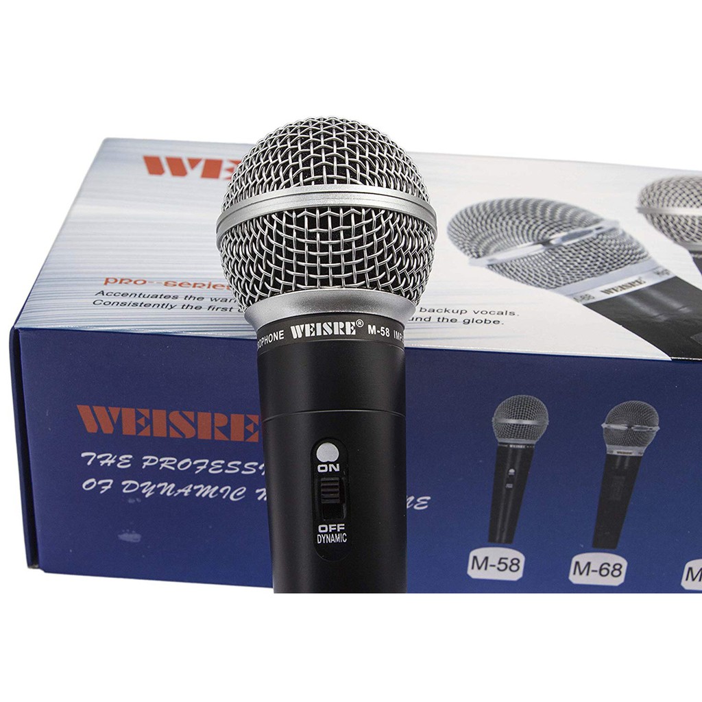 WEISRE M 58 Unidirectional Cardioid Condenser Microphone BLACK