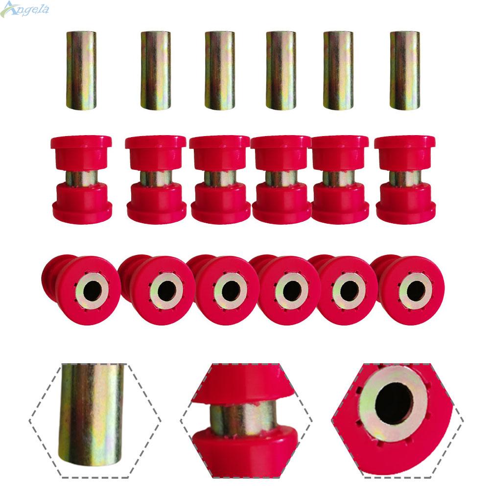 6 Set POLYURETHANE CONTROL ARMBUSHING KIT Aluminum Mounting Sleeve For
