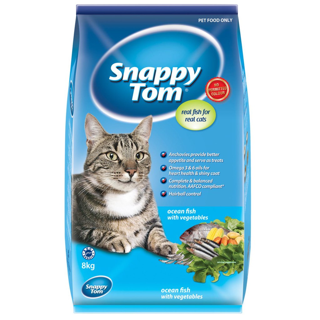 Snappy Tom Ocean Fish Cat Food (8kg) | Shopee Malaysia