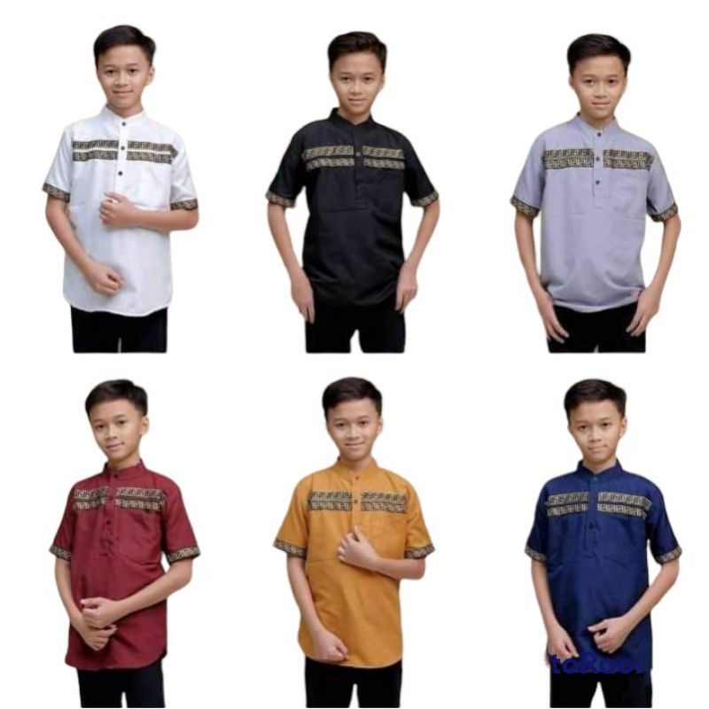 Koko Boy kurta Boy Responsibility 516 Years Old Short Sleeve Shopee