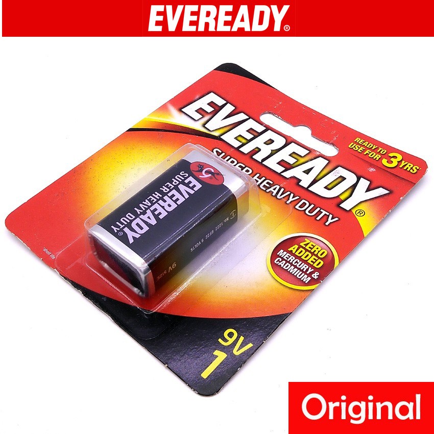 Official Eveready 9V Battery Super Heavy Duty Shopee Malaysia
