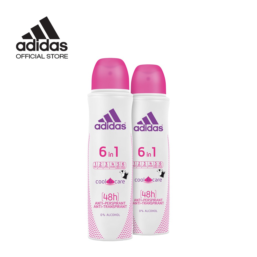 Adidas 6-in-1 Cool & Care Deodorant Body Spray for 150ml x Shopee Malaysia