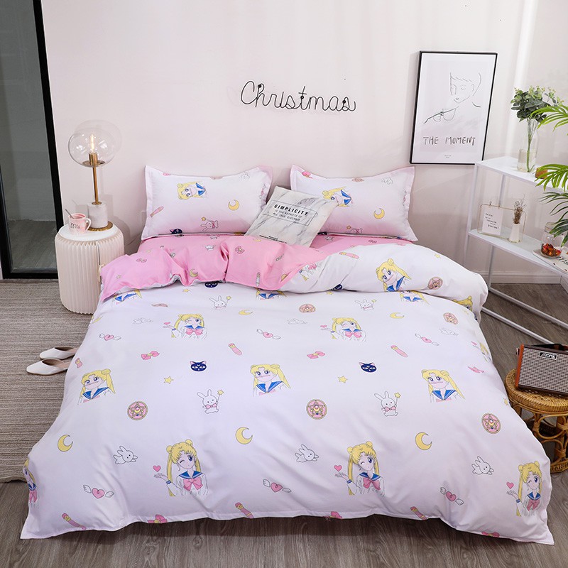 girls pink bedding set