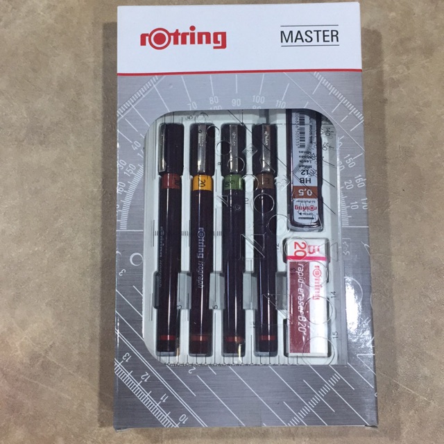 Rotring Technical Pen set of 4 ( 0.1 , 0.2 , 0.3 & 0.5 ) Shopee Malaysia