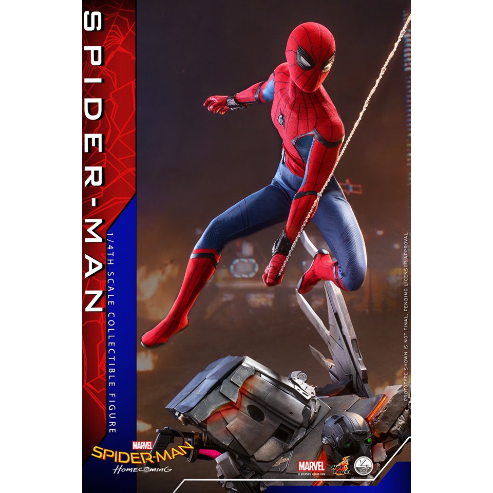 Hot Toys Spider Man Homecoming Spiderman 1 4th Scale Shopee Malaysia