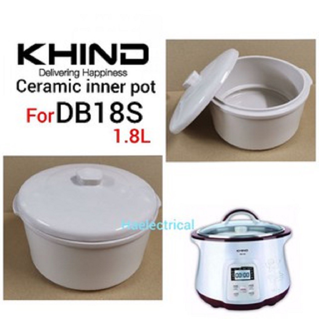 Double Boiler ceramic pot KHIND DB18S (1.8L)