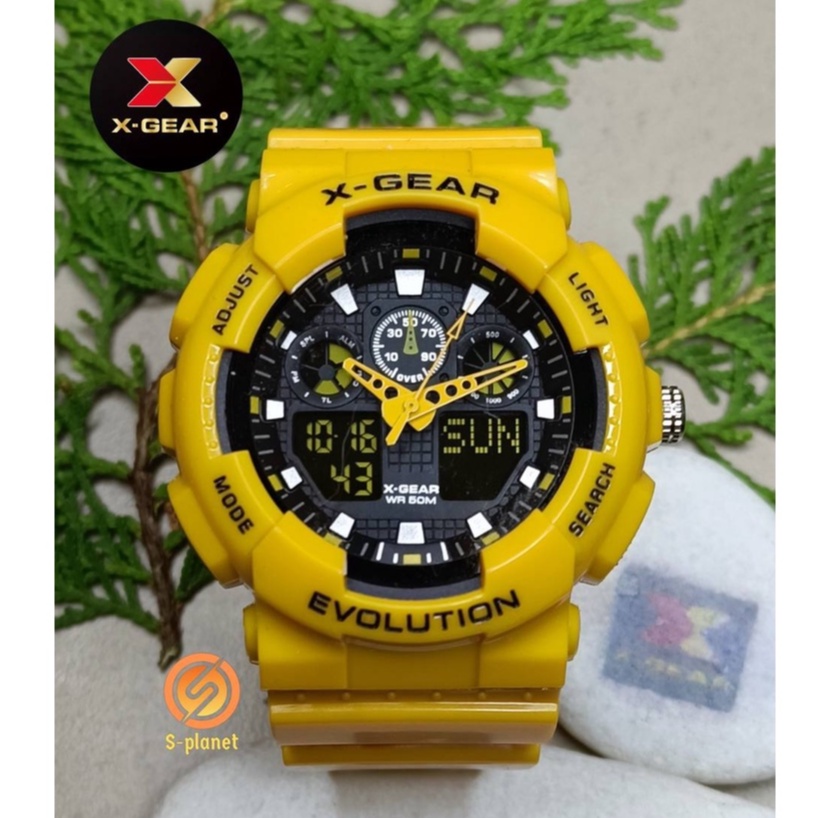 READYSTOCK ORIGINAL X-GEAR X-3796 AUTOLIGHT Sports watch Multi-function Digital Couple Watch Jam Tangan Lelaki Wanita