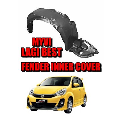 Perodua Myvi Lagi Best Fender Inner Cover Daun Pisang Shopee Malaysia