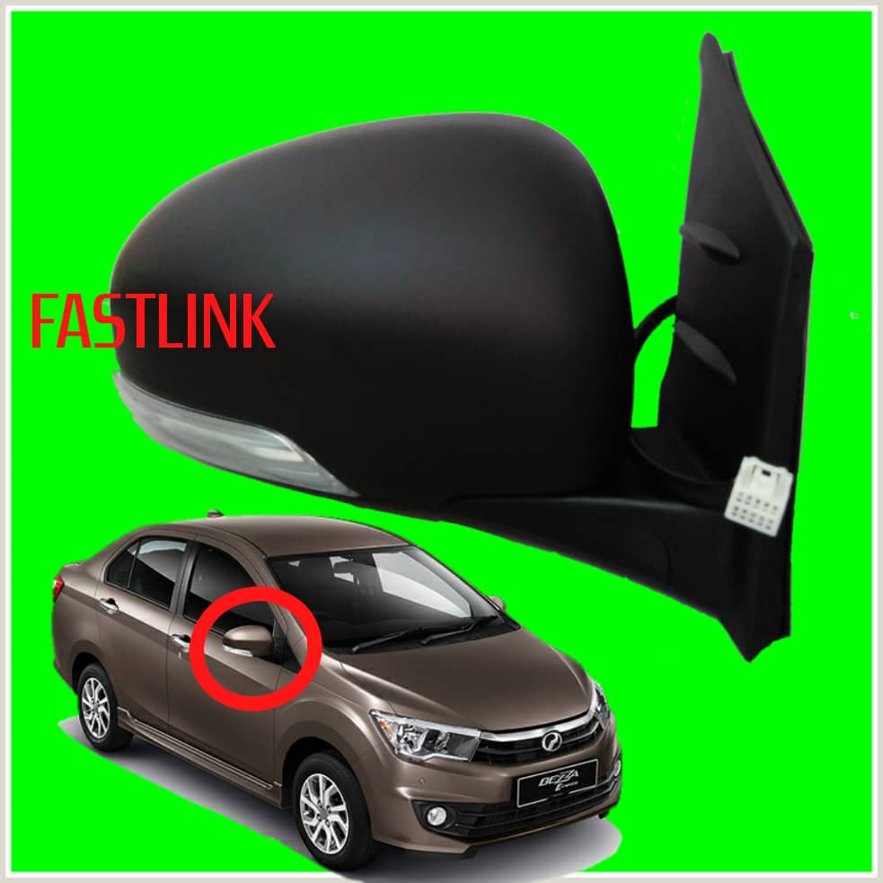 PERODUA BEZZA 2015 SIDE MIRROR AUTOFLIP 9 WIRE 100% NEW BARU  Shopee