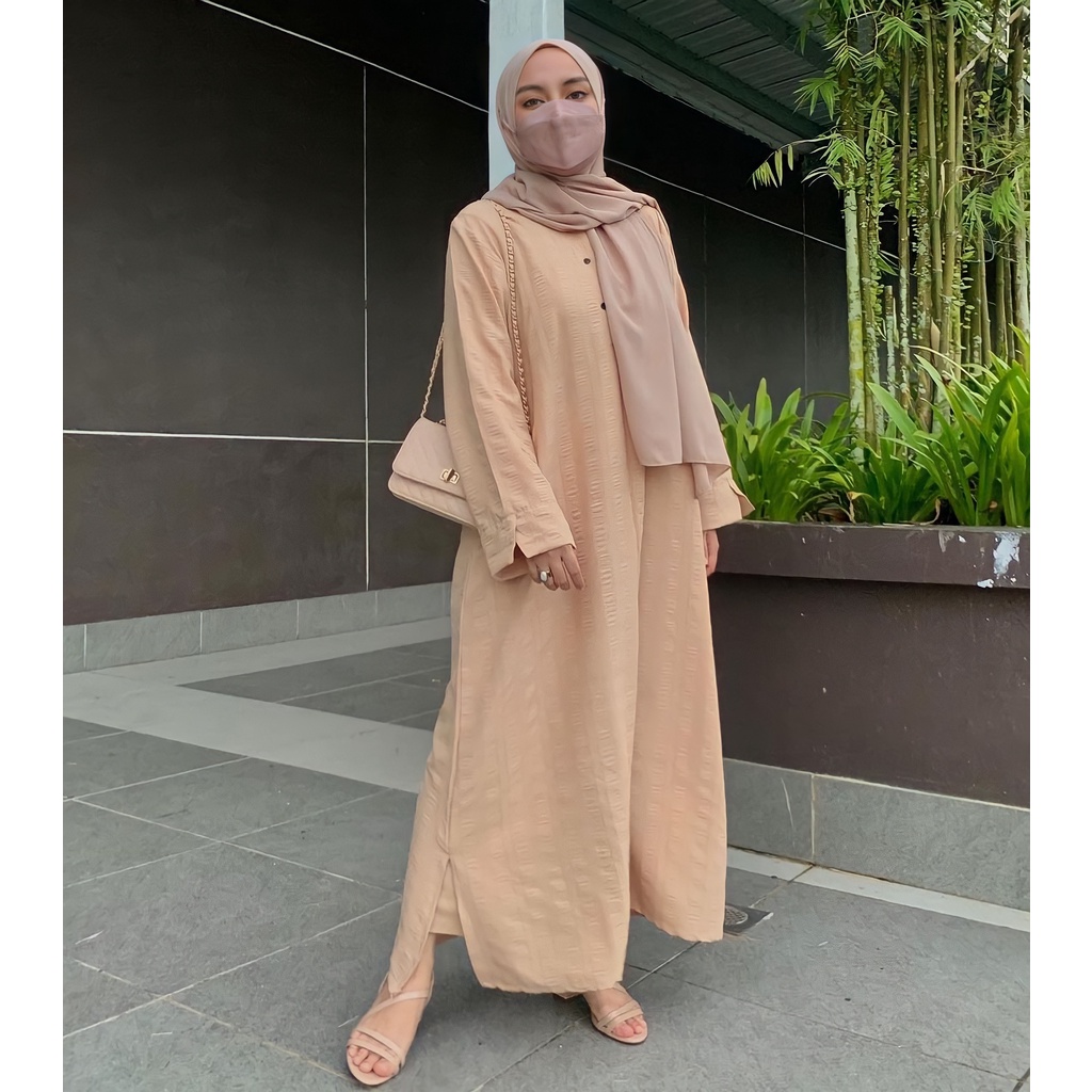 Jasmine Kaftan Haurabelle material ironless Shopee Malaysia
