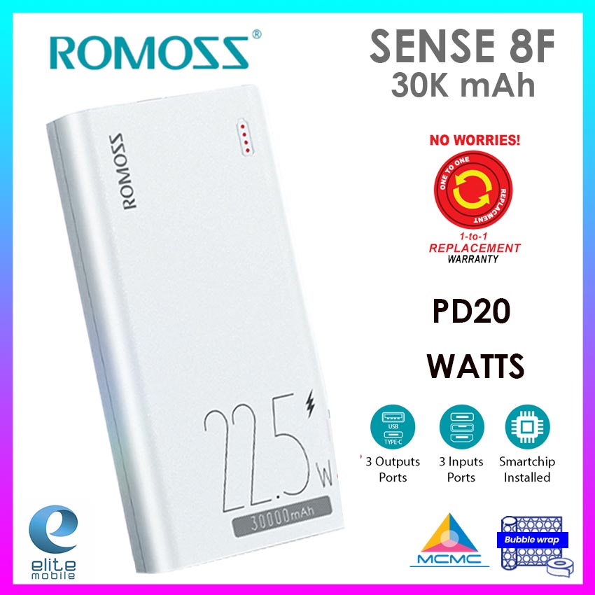 Romoss Sense F Mah Powerbank W Super Fast Charge Portable Power Bank Warranty Romoss