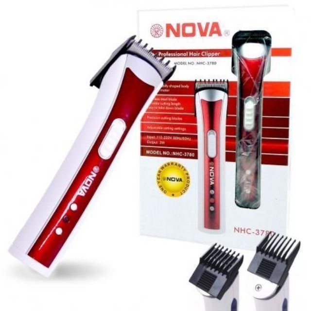 Nova NHC-3780 Rechargeable Hair Clipper / Shaver / Trimmer / Cutter Mesin Potong Gunting Rambut NHC 3780