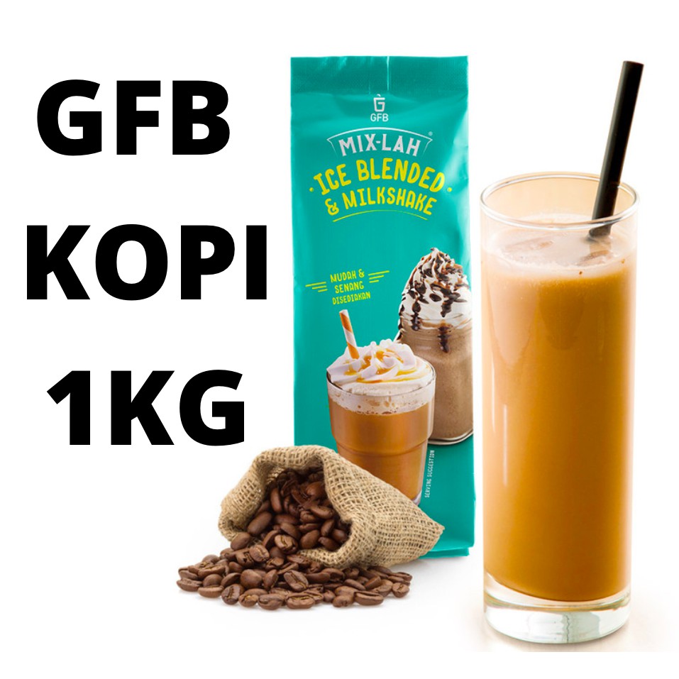 Mix Lah Gfb Serbuk Kopi Ice Blended Air Balang Big Cup Milkshake 1kg Halal Shopee Malaysia 4278