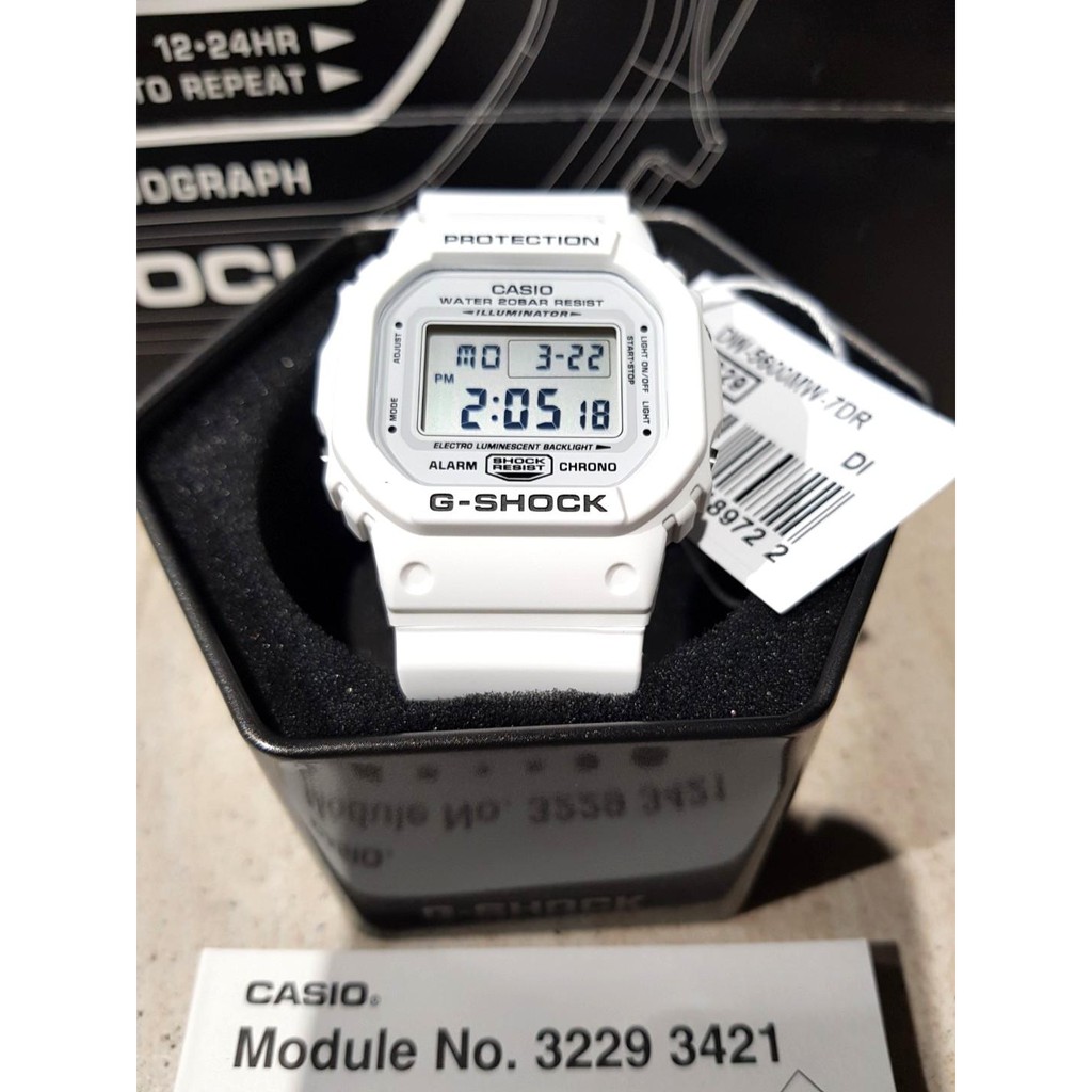 Casio G-Shock DW5600 DW-5600MW-7DR - White Hyper Series (STOCK ...